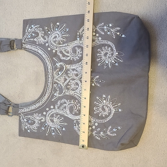 Embroidered Canvas Tote - Picture 2 of 6